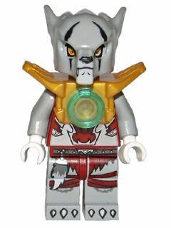 LEGO Minifigure-Worriz - Pearl Gold Armor-Legends of Chima-LOC052-Creative Brick Builders